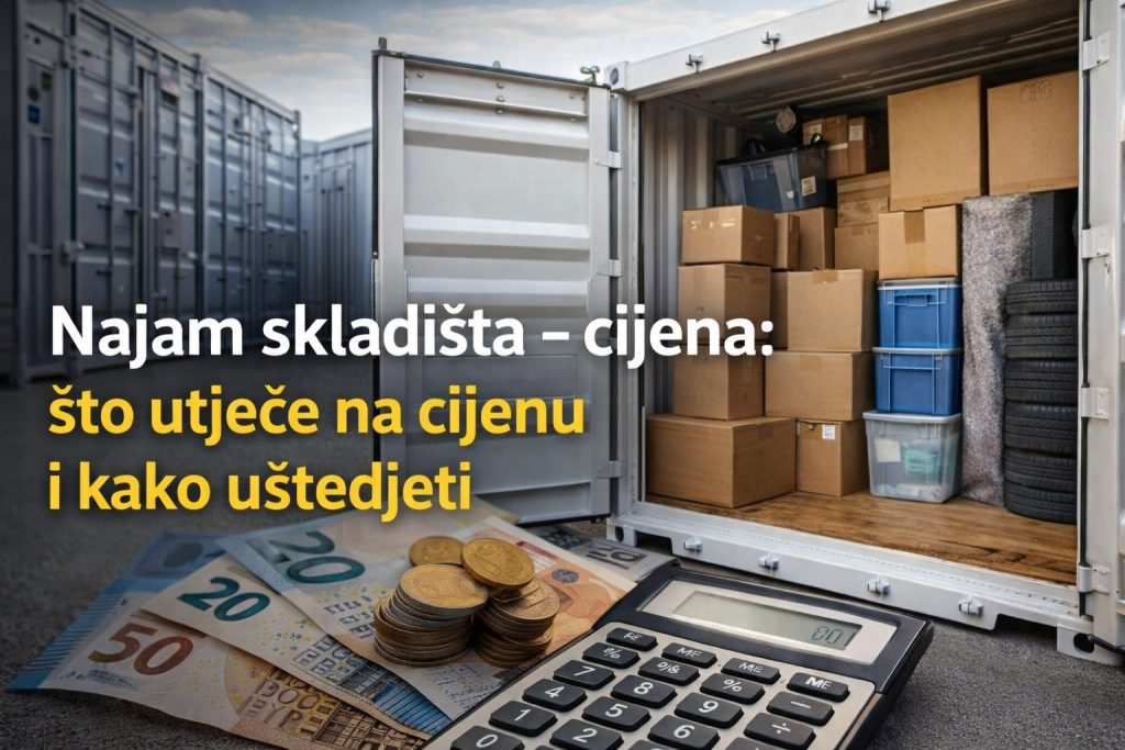 Najam skladišta cijena: što utječe i kako uštedjeti